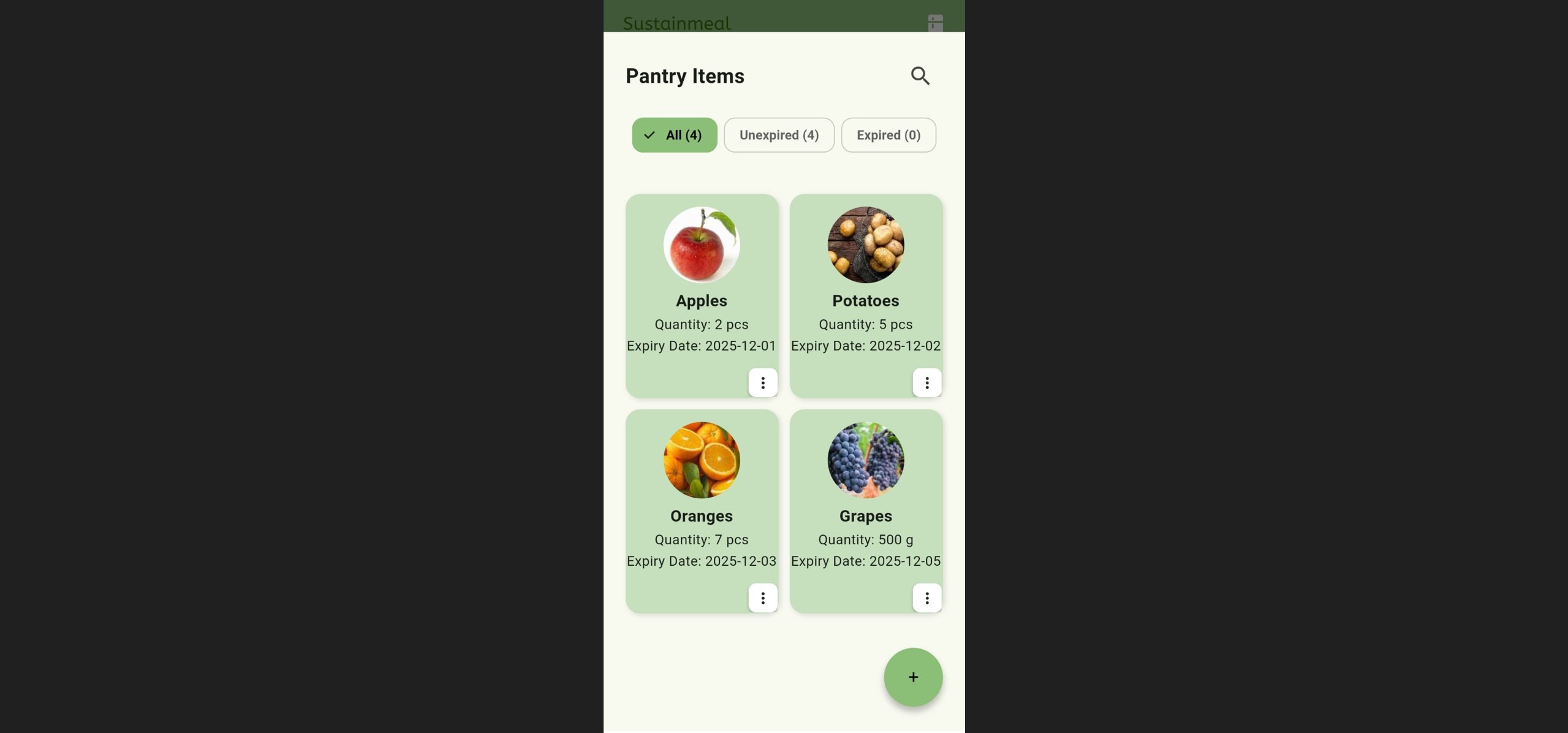 Sustainmeal: Food Pantry Management screenshot 3