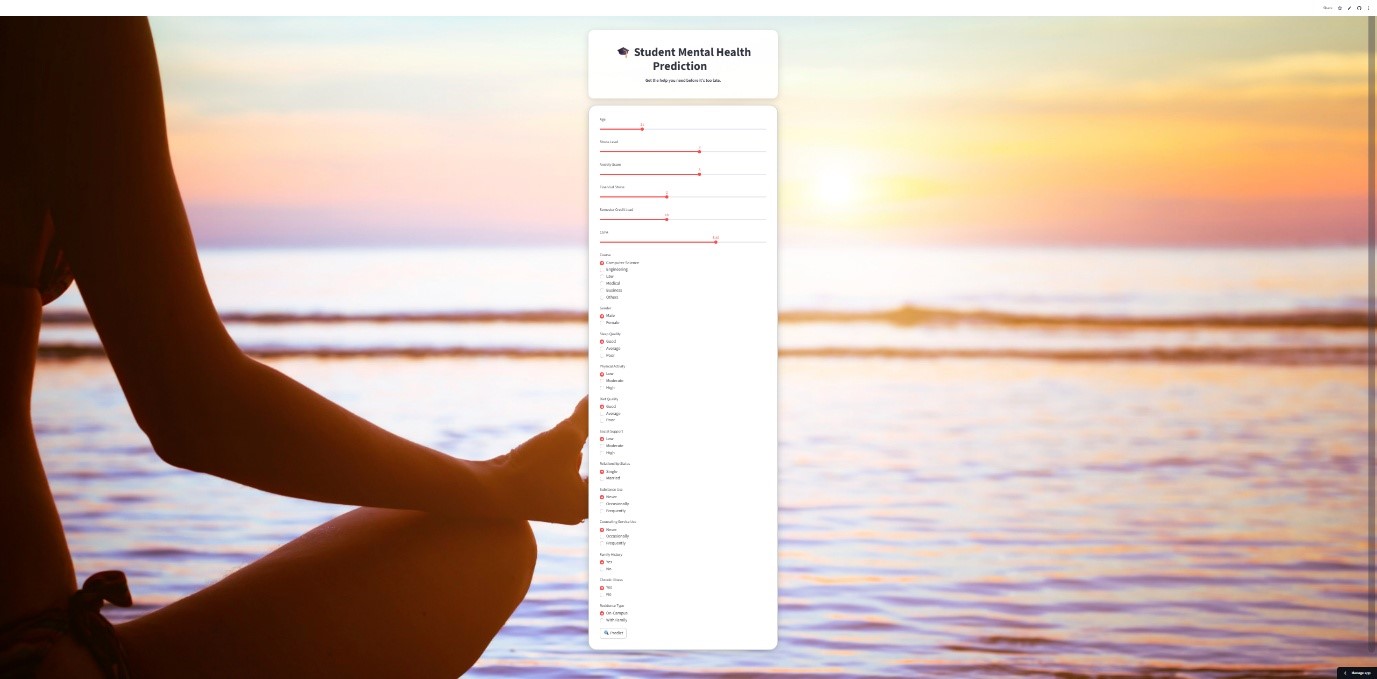 Mental Health Prediction App