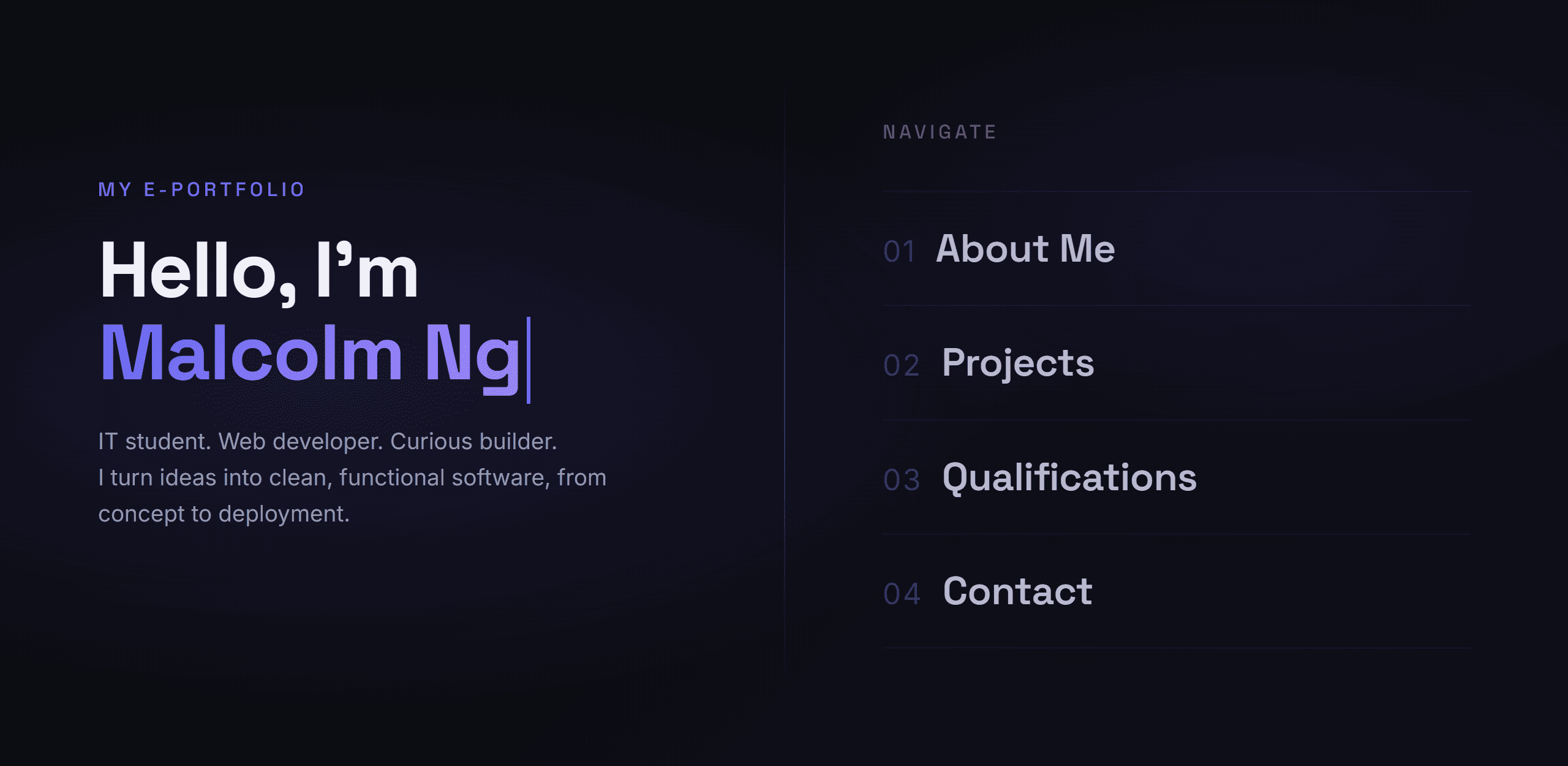 Personal Portfolio Website